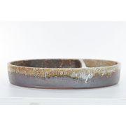 ミニビオトープ 鉢 水盤  岩石小判　13号　幅39cm×高7cm