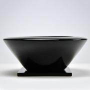 あすか 黒L【受け皿付き】9号 幅約29cm×高さ約11cm