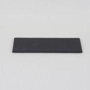 万古焼 黒 5号 長角陶板 中 幅16.5cm×奥行6.5cm×高さ0.5cm