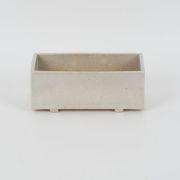 万古焼 白 5号 長角 中  幅16.5cm×奥行6.5cm×高さ6.5cm