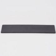 万古焼 黒 7.5号 長角陶板 大 幅23.3cm×奥行6.5cm×高さ0.5cm