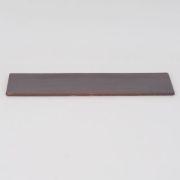 万古焼 茶 7.5号 長角陶板 大 幅23.3cm×奥行6.5cm×高さ0.5cm