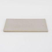 万古焼 白 6号 長角陶板 小 幅19cm×奥行13.5cm×高さ0.5cm