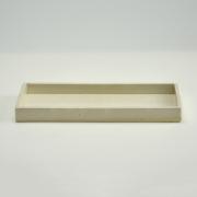白 長角手造り水石 9号 幅約27cm×奥行約12cm×高さ約2〜3cm