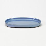 【万古焼】キンヨー7号小判水石 幅21.3cm×奥行き14.3cm×高さ2cm