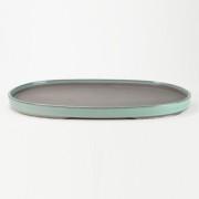 【瀬戸焼】オリベ14号小判水石(穴ナシ) 幅44.7cm×奥行き28.5cm×高さ3.2cm