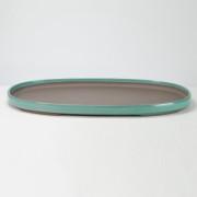 【瀬戸焼】オリベ21号小判水石(穴ナシ) 幅63.2cm×奥行き40cm×高さ4.3cm