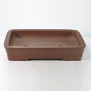 鳥泥長方中浅 盆栽鉢17号  鉢幅51cm×奥行き39cm×高さ9.5cm