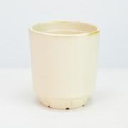 【美濃焼】 筒型丸深 2.5号 バニラホワイト 幅8cm×高さ9cm