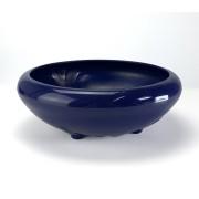 プラ鉢 8号 鉄鉢 青 幅24.9cm×高さ7.9cm