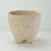 ペタルポット 大 5号 ベージュ 外寸15.5cm 内寸14cm 高さ14.5cm