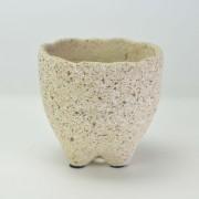 ペタルポット 小 3号 ベージュ 外寸10.5cm 内寸9cm 高さ10cm