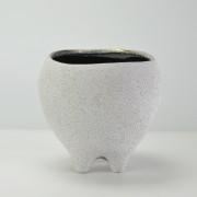 コクーンポット 大 6号 ホワイト 外寸17.5cm 内寸13.3cm 高さ16.5cm