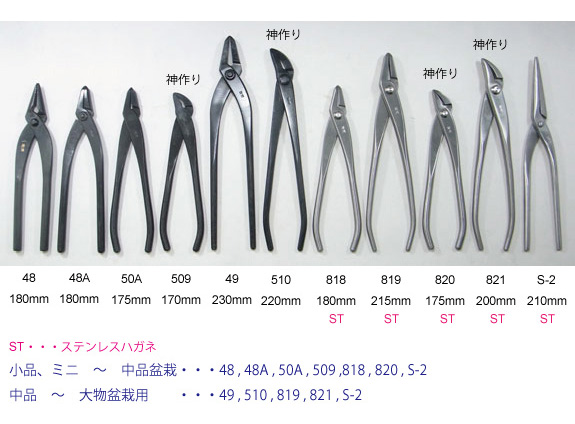 矢床(やっとこ) 小　全長180mm