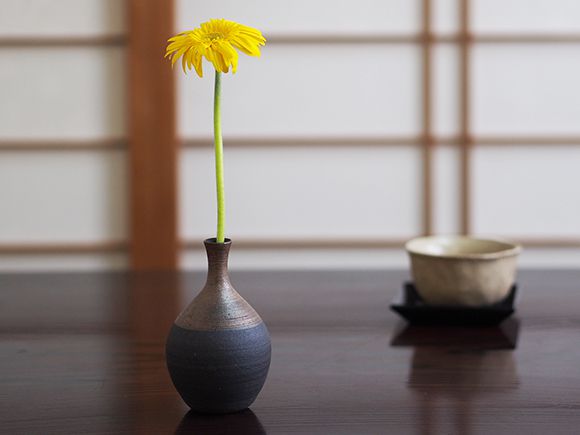 銀嶺つる首ミニ花入