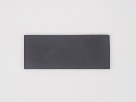 万古焼 黒 5号 長角陶板 中 幅16.5cm×奥行6.5cm×高さ0.5cm