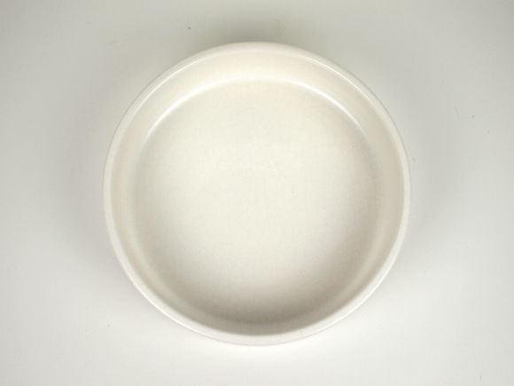 睡蓮鉢 めだか鉢 白マット丸水盤 8号サイズ
