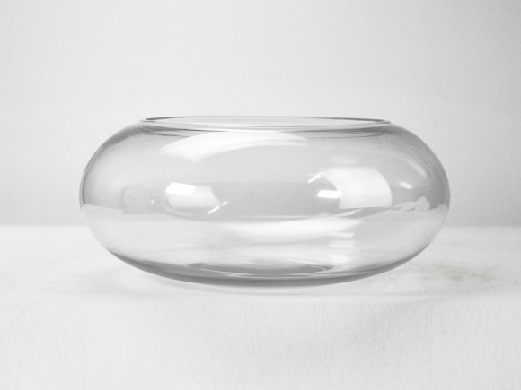 フラワーベース ガラス円型