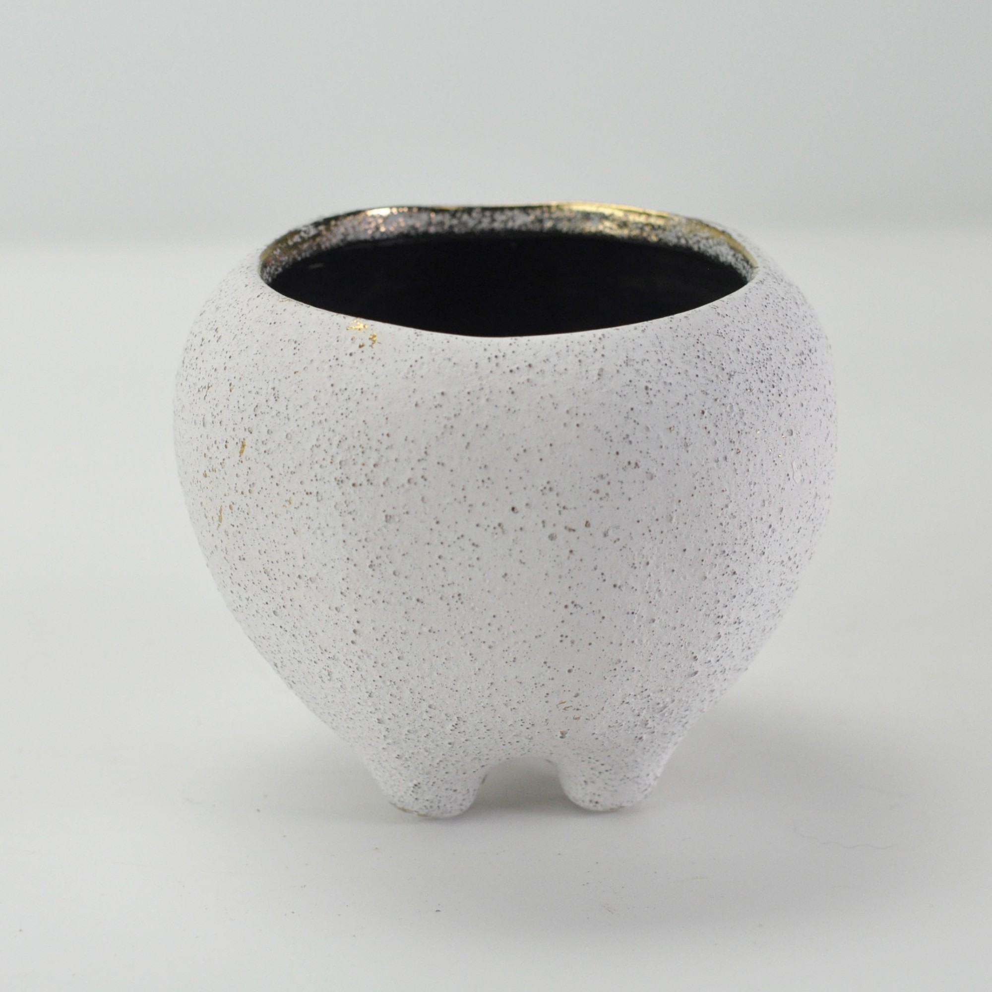 コクーンポット 小 3号 ホワイト 外寸11.5cm 内寸9cm 高さ10cm