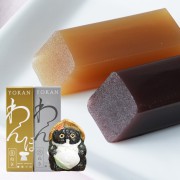 和三盆ようかんと信楽たぬき メス