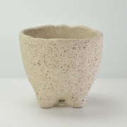 ペタルポット 大 5号 ベージュ 外寸15.5cm 内寸14cm 高さ14.5cm