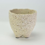 ペタルポット 小 3号 ベージュ 外寸10.5cm 内寸9cm 高さ10cm
