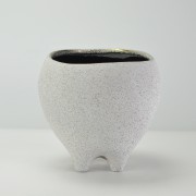 コクーンポット 大 6号 ホワイト 外寸17.5cm 内寸13.3cm 高さ16.5cm