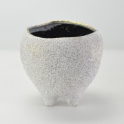 コクーンポット 中 5号 ホワイト 外寸15.5cm 内寸11.8cm 高さ14.5cm